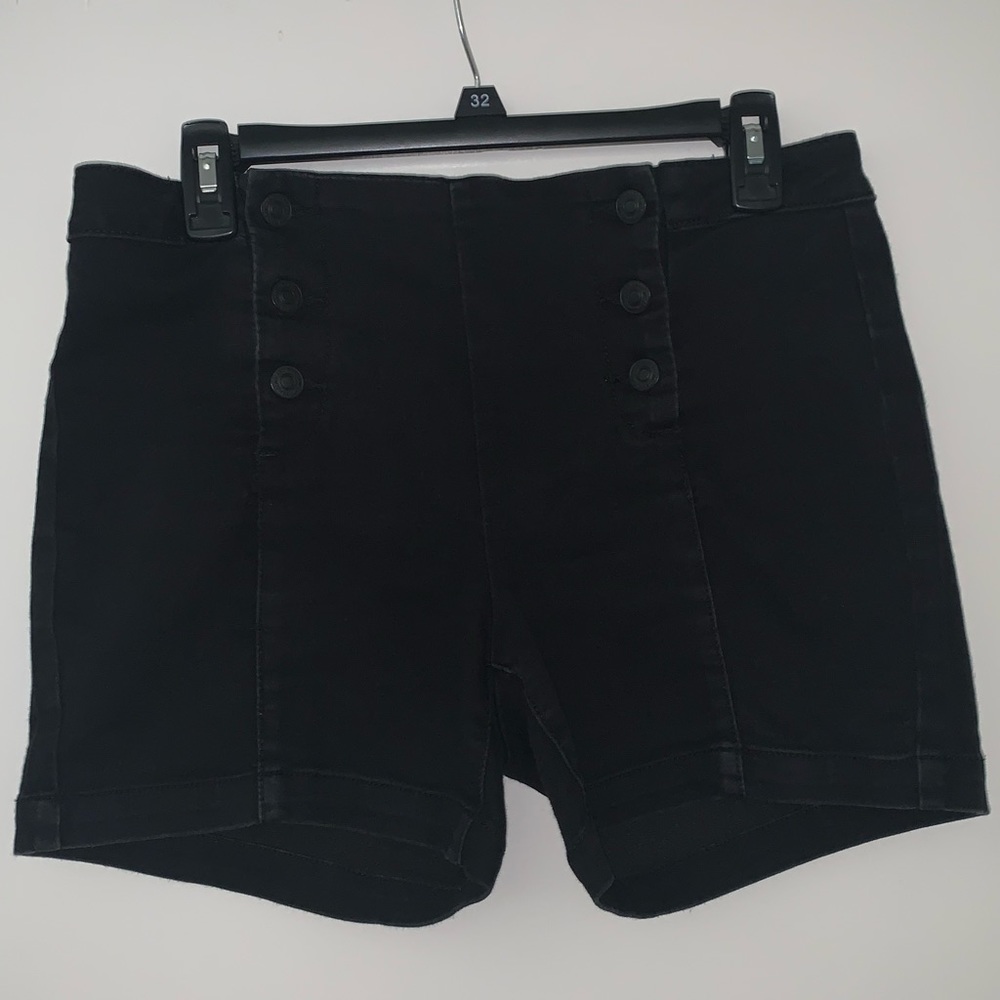 ARTISAN NY Black Stretchy Jean Shorts, sz 10 FINAL MARKDOWN